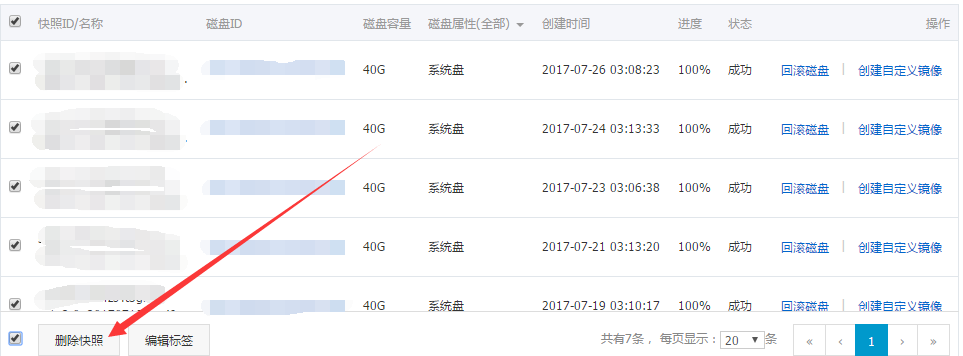 阿里云删除快照策略以及快照禁止自动计费(图1) 阿里云删除快照策略以及快照禁止自动计费
