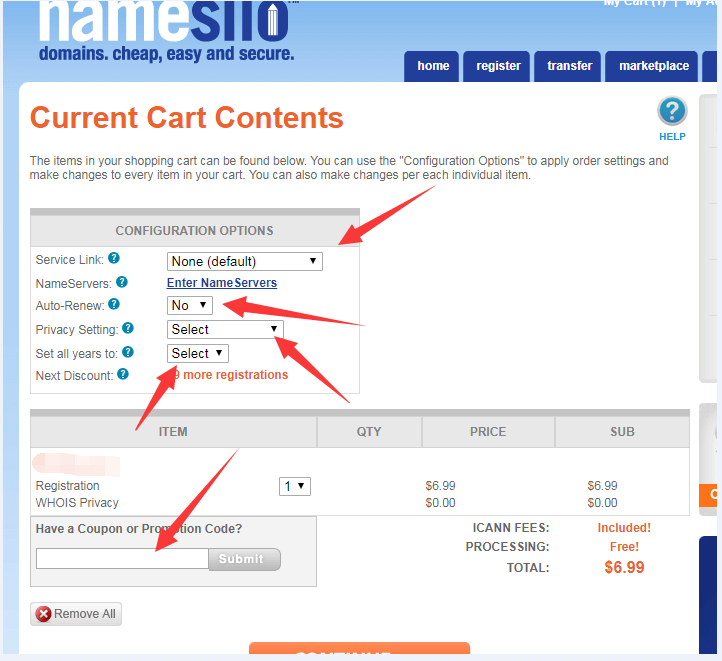 2020年Namesilo平台购买域名、解析域名图文教程(图2)