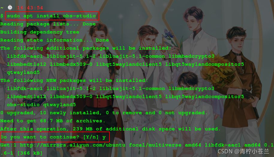 ubuntu 20.04录屏软件OBS安装和卸载图文教程(图6)