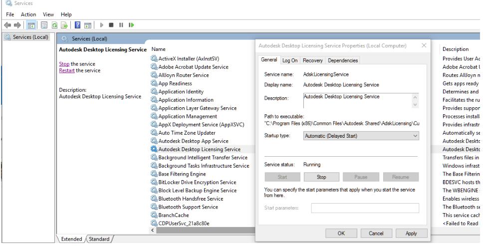 启动Autodesk Desktop Licensing Service时出现错误1067:进程意外终止怎么办(图3)