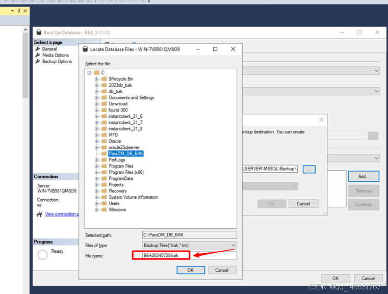 SQL Server数据库的备份和还原保姆级教程(图8)