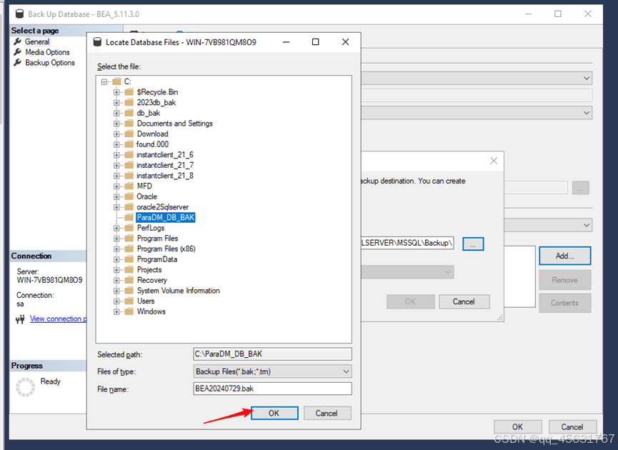SQL Server数据库的备份和还原保姆级教程(图9)