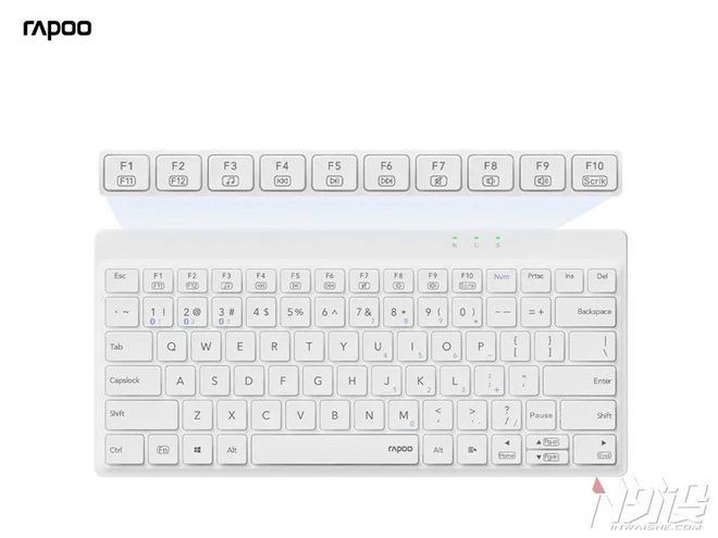 80键区带数字键功能 雷柏8000GT 2024款多模无线键鼠套装发布(图6)