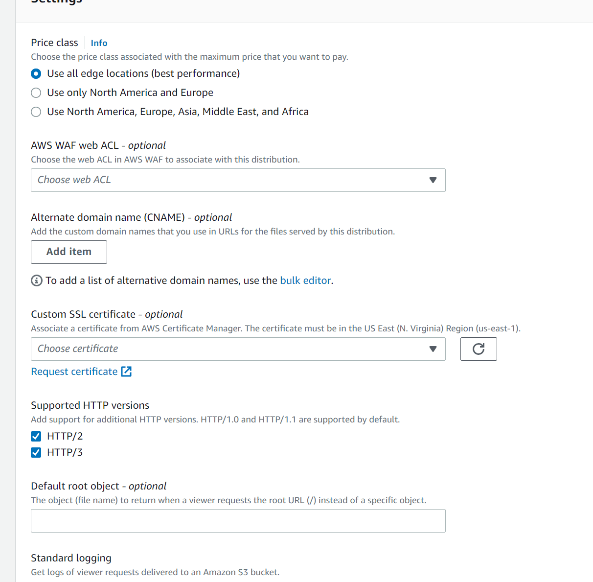 亚马逊 AWS Cloudfront CDN 使用教程(图5)
