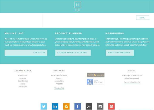 如何设计页脚才能让网站更具有竞争力(图1) 网站页脚