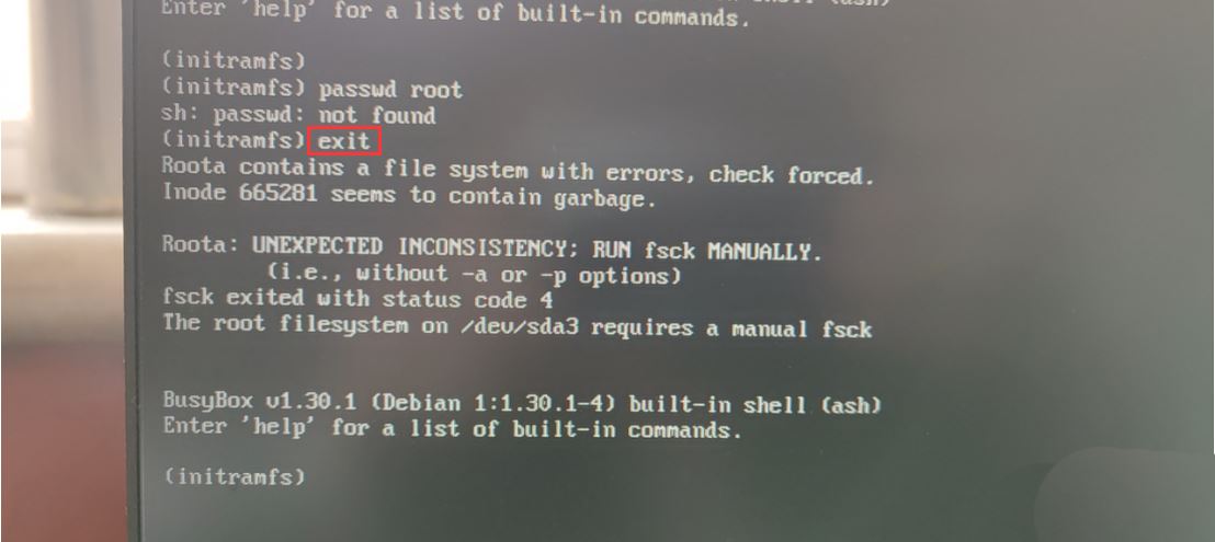 UOS开机进入busybox界面怎么办 uos无法进入桌面的解决办法(图2)