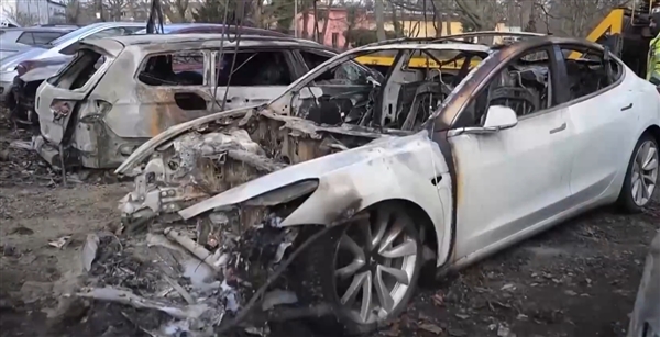 场面失控！成排特斯拉在美遭纵火烧毁