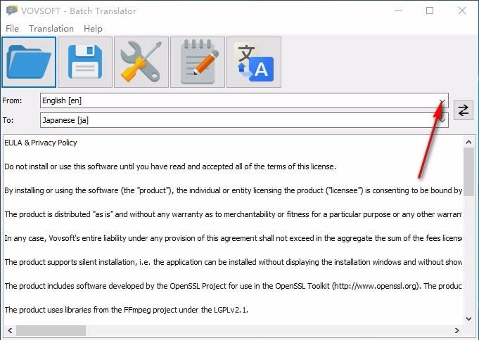 Vovsoft Batch Translator怎么转换翻译 Vovsoft Batch Translator翻译方法介绍(图3) Vovsoft Batch Translator(批量翻译软件)