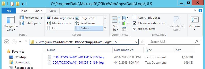 Office Web Apps 错误日志(图1)