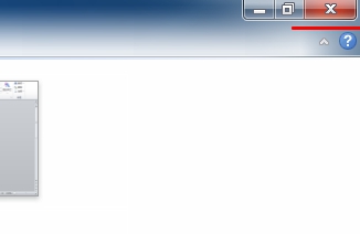 右上角关闭按钮关闭word 2010