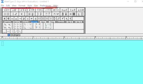 MathType常用的设置条目