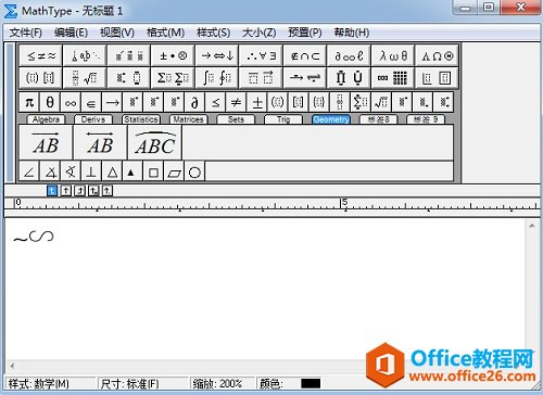 MathType相似符号与波浪号的区别(图4) MathType波浪符号