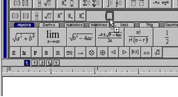 MathType的悬浮工具栏使用实例教程(图8) 拖动