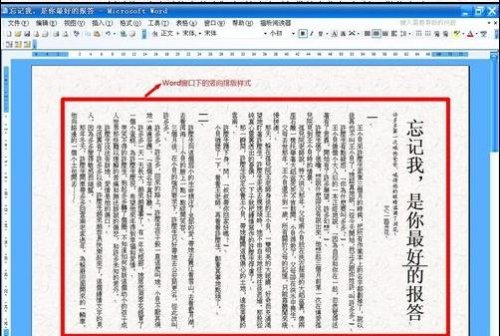 word选的字怎样竖向排列