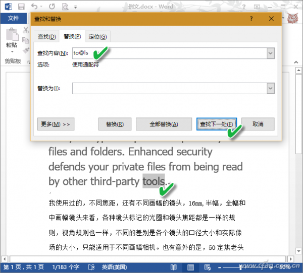 Word通配符使用技巧汇总