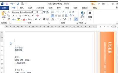 word2013怎么制作简历模板?(图6) word2013怎么制作简历模板?