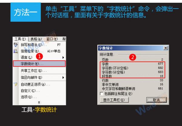Word2003文档中字数统计在哪?(图2) Word2003文档中字数统计在哪?