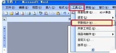 word字数统计在哪里?