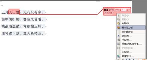 word2003如何删除批注?(图5) word2003如何删除批注?
