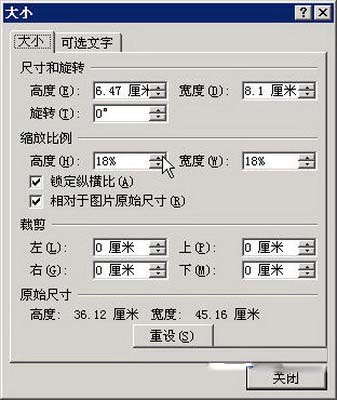 Word 2007:修改图片尺寸的三种方式