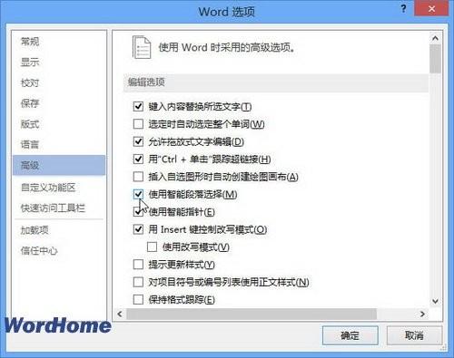 Word2013中怎样使用智能段落选择