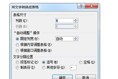 word怎么把文字转换成表格形式?word文字转换成表格方法