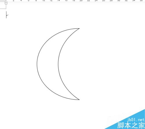 word 怎么画月亮？