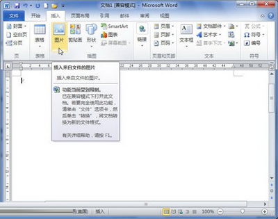 单击“图片”按钮