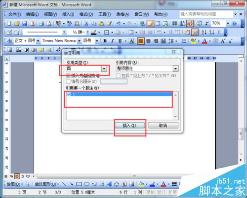 word2003交叉引用功能怎么用于图注?(图6)