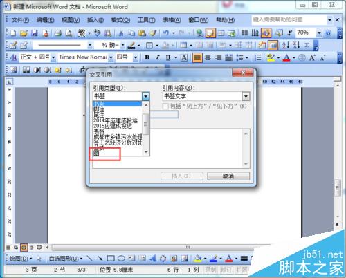 word2003交叉引用功能怎么用于图注?(图5)