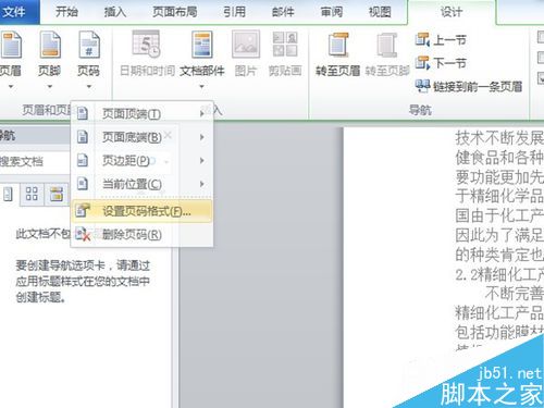 word文档从任意页开始设置页码