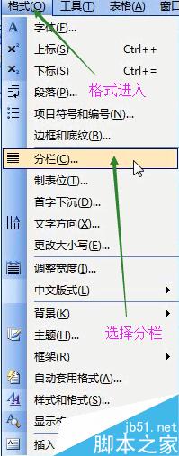 在word2003中如何分栏排版?(图2) word2003的分栏排版