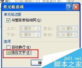 Word使文字一次性的适应单元格方法介绍(图4) Word中使文字适应单元格的方法