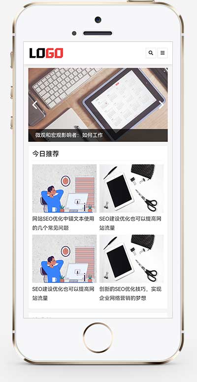 (自适应手机端)seo优化博客网站模板-带文章评论功能