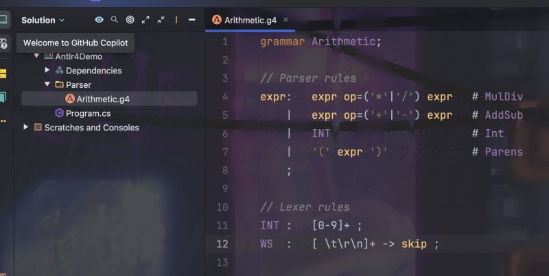 在 .NET 中 使用 ANTLR4构建语法分析器的方法(图1)