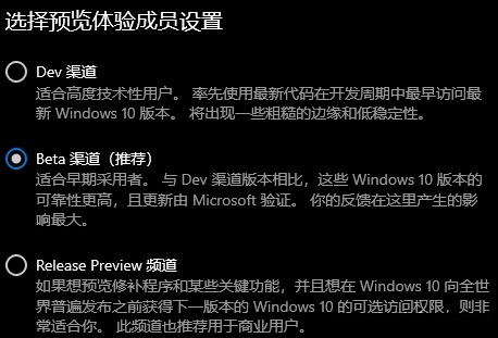 Win11预览体验成员设置选项怎么选?Win11预览体验成员设置选项介绍(图1) Win11预览体验成员设置选项介绍